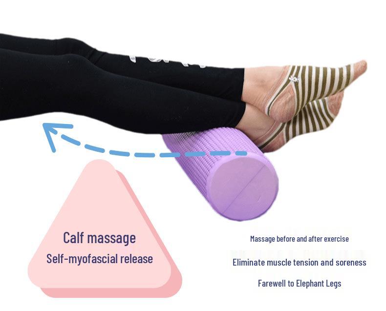 Solid EVA Foam Yoga Roller Stick - 45cm Floating Point, 60 Wolf Tooth, 90 Roller