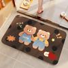 Cartoon Animal Bathroom Mat Non-Slip Absorbent Diatomite Floor Shower Toilet Area Home Use