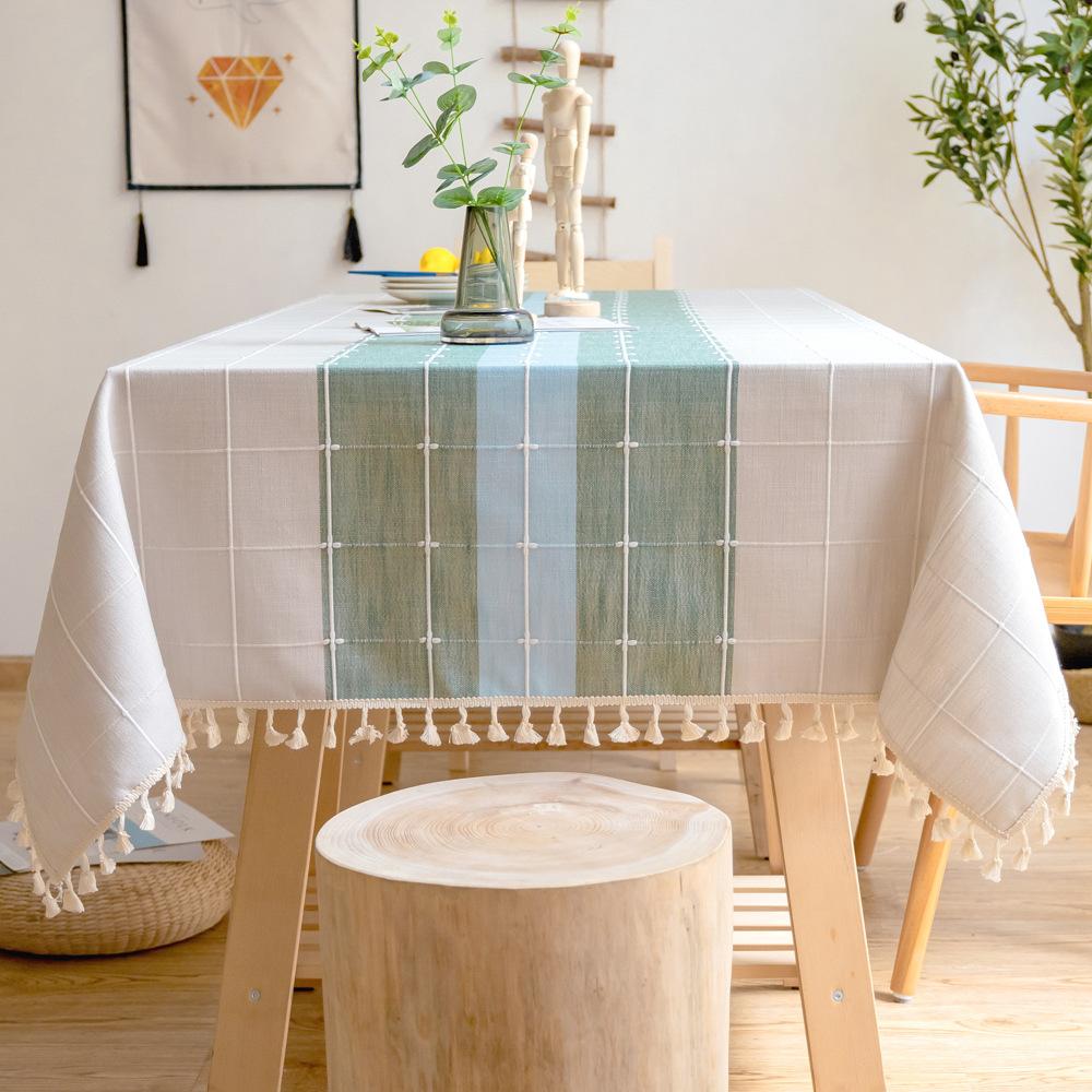 Bring Your Own Table Flag, Small Fresh Fringed Fabric, Tablecloth, Cotton And Linen Hotel Coffee Table Tv Cabinet Cover