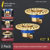 Large Filter Net Anti-Odor Floor Drain Bathroom Sewer Anti-Odor Device Sealing Cover All-Copper Universal Inner Core Anti-Odor