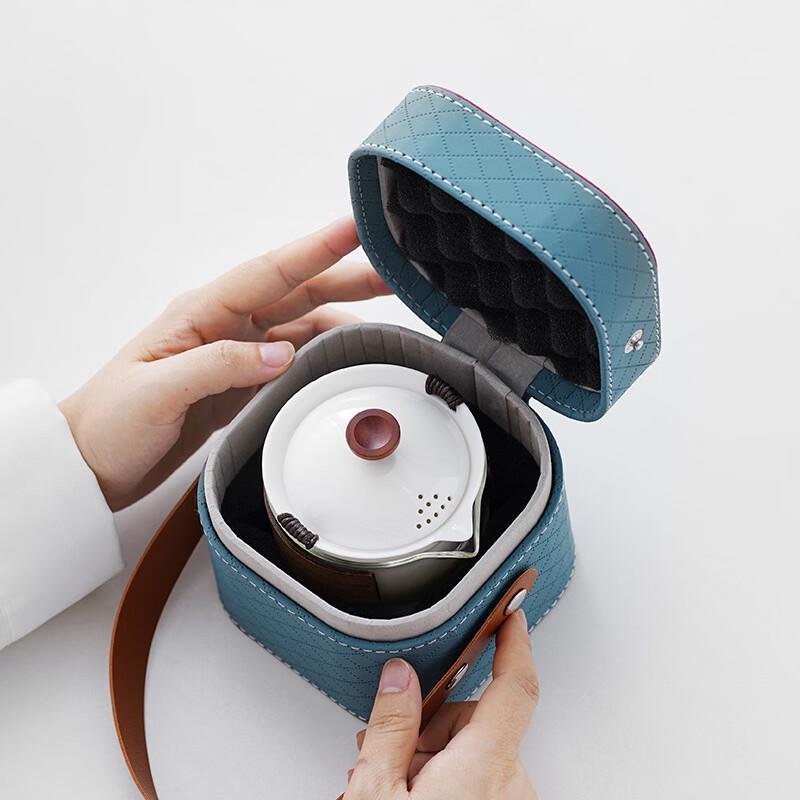 Minimalist Japanese Portable Ceramic Tea Set