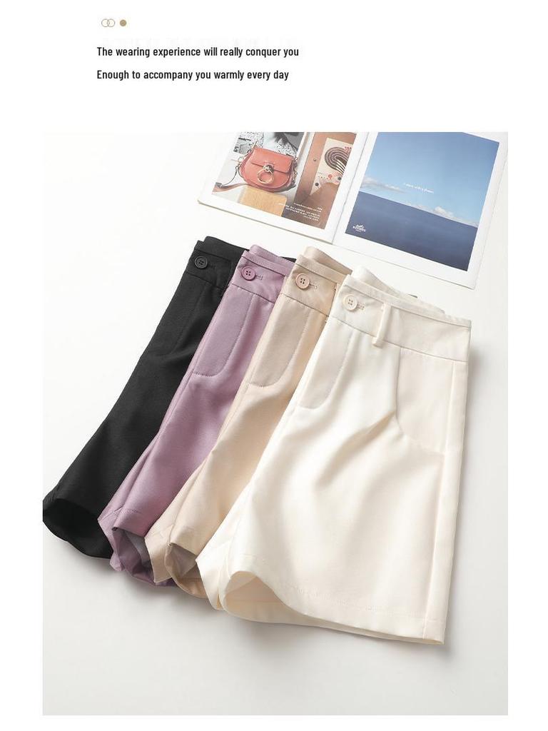 Women's A-line High Waist Wide Leg Summer Shorts