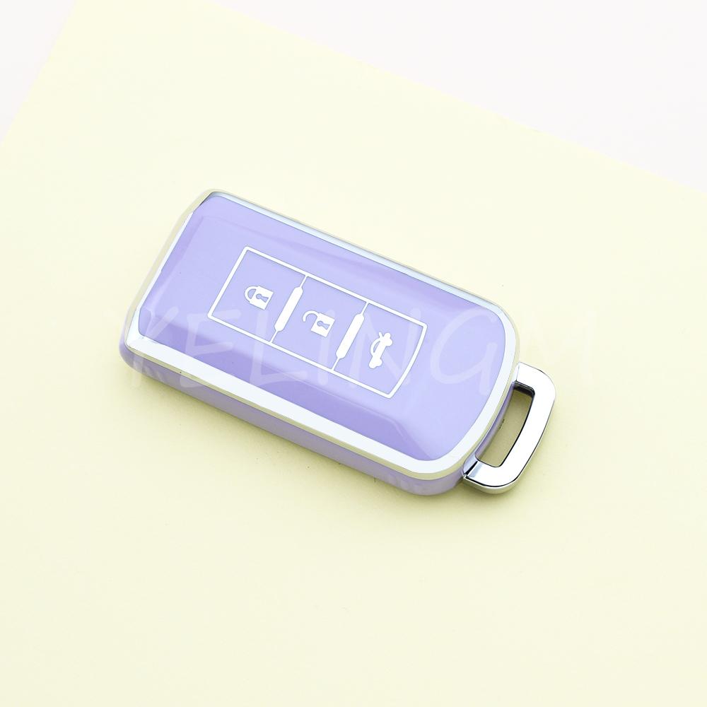 For Mitsubishi Outlander Lancer Eclipse Mirage Keyless Entry Tpu Car Key Case Cover Shell Fob Smart Key Case Waterproof