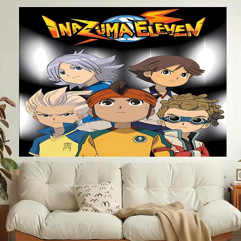 1ks Gobelín Inazuma Eleven, Obývací pokoj, Ložnice, Kancelář, Dekorace na párty, Ideální sváteční dárek