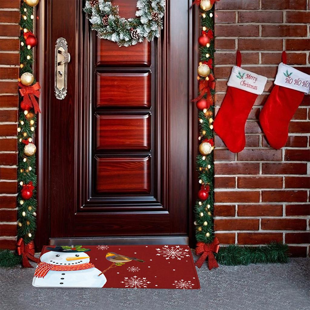 Christmas Festival Decoration Front Door Carpet Indoor Outdoor - Mat