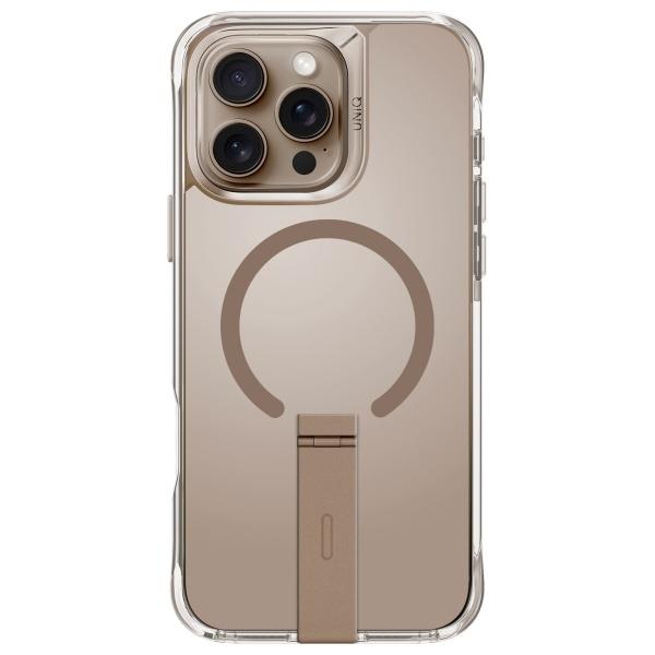 Uniq Etui Eleva With Vertica Stand       Iphone 16 Pro 6.3 Złoty/Taupe Gold