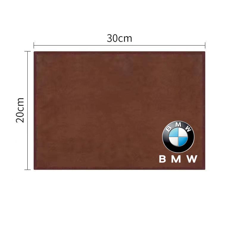 HBSW4 Car Towel Double-sided Coral Fleece Auto Cleaning Cloth Sticker For BMW M E46 E90 E60 F30 F10 E39 E36 G20 G30 F20 Accessories
