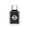 1Pcs Car Charging Adapter Type-C To USB Converter Car Accessories For Nissan Nismo Qashqai X J10 Trail Tiida Juke Teana Pulsar Altima
