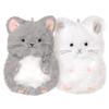 Crux NicoNui Keychain Set of 2 Matching Chinchilla Plush Toys with Magnetic Cheeks, 121598