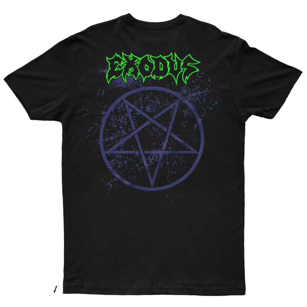 2025 New BLACK MAGIC Printed Unisex Street Fashion Trend Short Sleeved Pure Cotton Round Neck