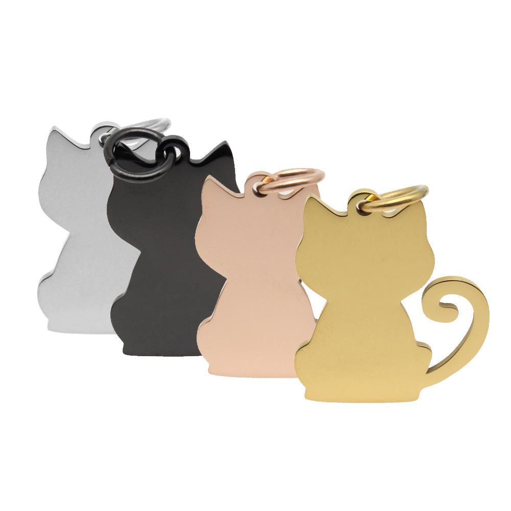 Titanium Steel Pet ID Tag: Engravable Dog Tag & Military Card Pendant