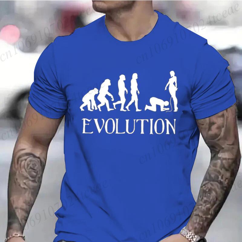T-Shirts for Men Women Summer Fashion Loose Tee Shirt Clothes O Neck Short Sleeve T Shirt Clothing Funny BDSM Evolution T-Shirts