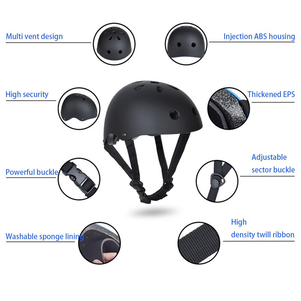 7 Pcs Skating Protective Gear Set Including Helmet Knee Pads Elbow Pads Palm Pads Protective Equipment for Kids and