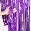 Stunning 1x25m Rainbow Laser Foil Curtain Ideal For Holiday Decorations Parties And