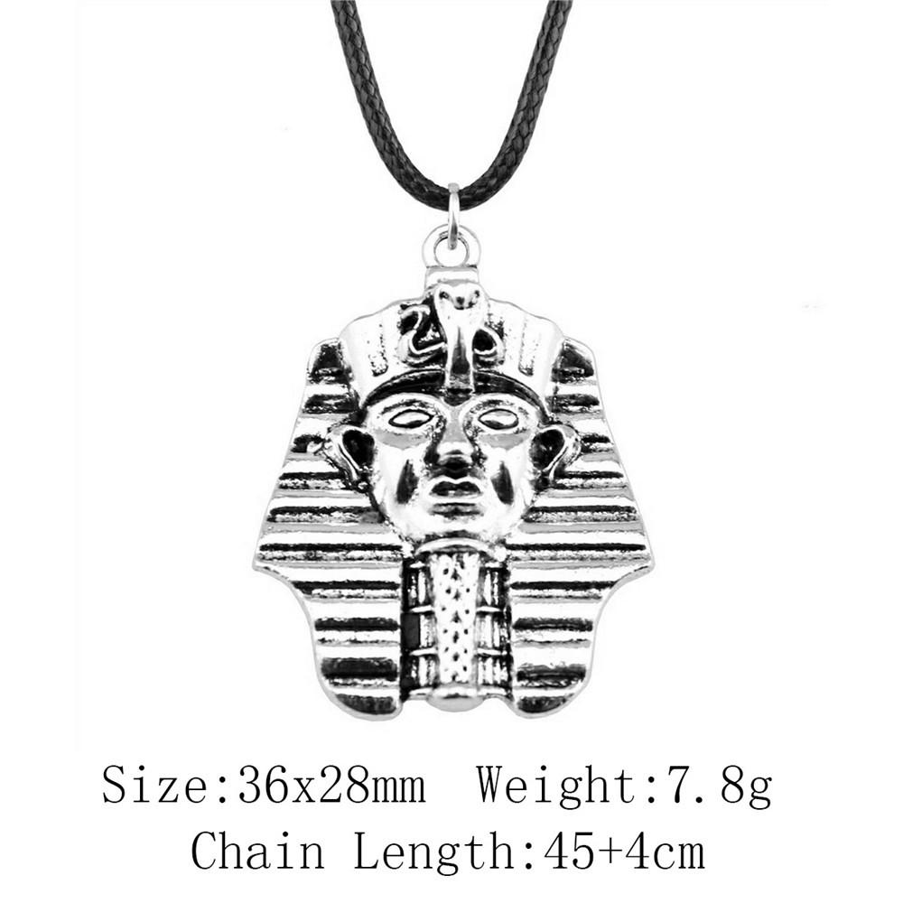 2025 Trend Best Friend Necklace Chief Pharaoh Buddhism Necklace Leather Chain 45cm Audience Necklaces With Pendant