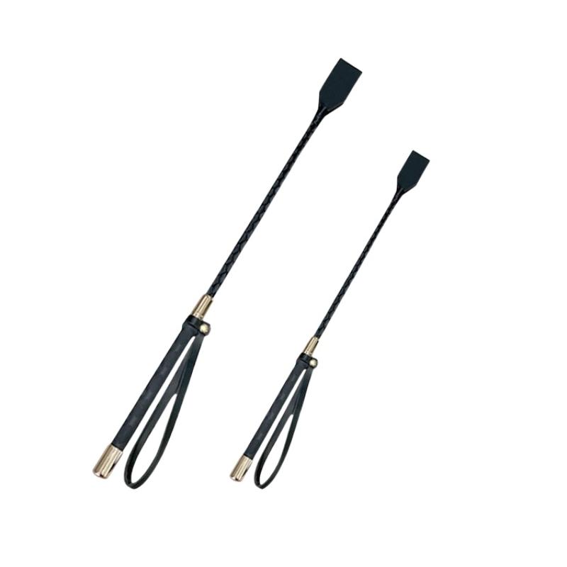 Passion Riding Training Pu Leather Lightweight Durable Rattling Whip Leather Whip Equestrian Sports Outdoor Show With Handle