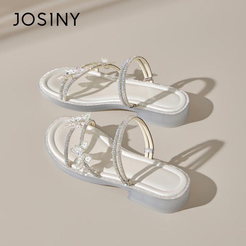 Women s Bowknot Rhinestone Convertible Sandals EU 35