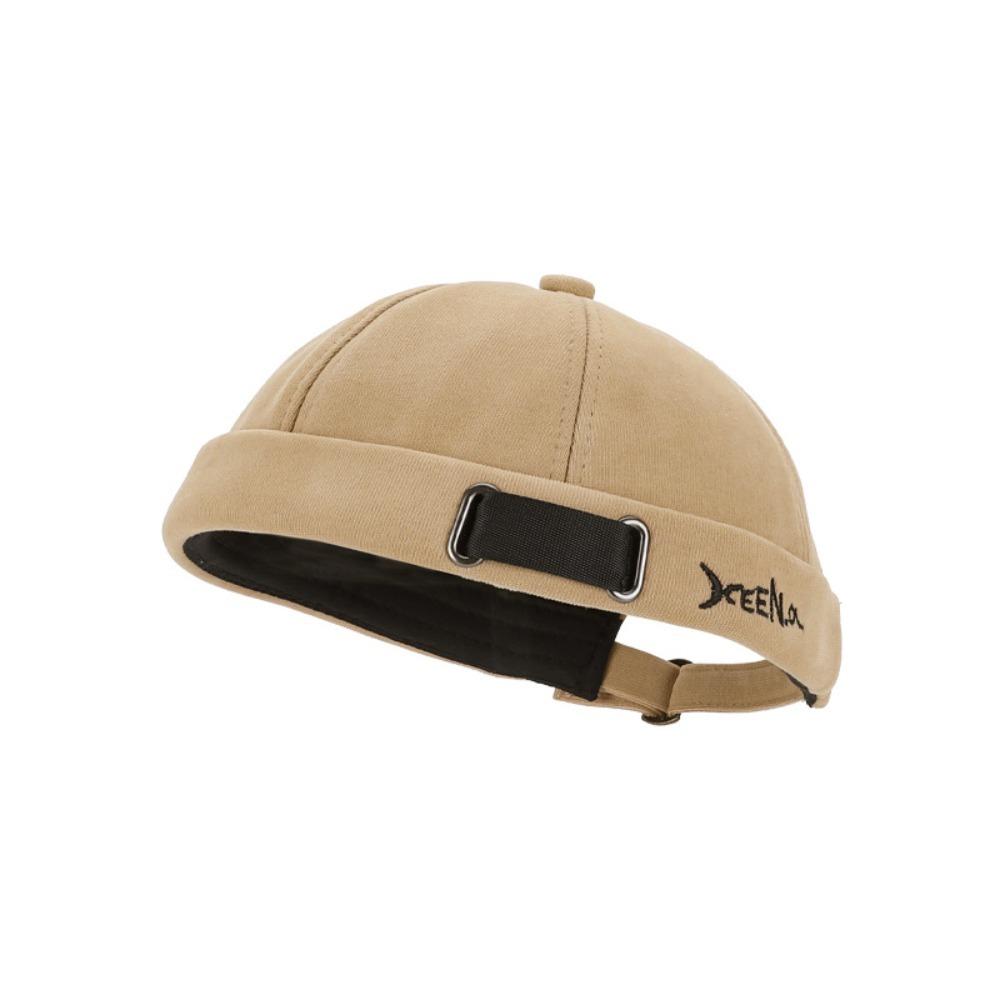 Bonnet Respirant Casquette Docker Ajustable Chapeau Tendance Sans Bord