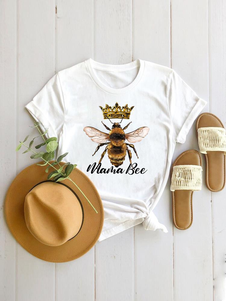 Butterfly Print Cartoon Dress Women European Sleeve Tshirt Women Clothes  Graphic T Shirts  Tops  Oversized Tshirt