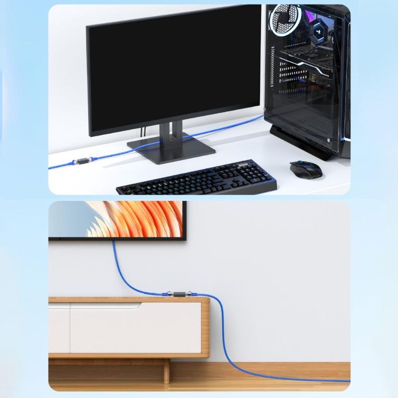 RJ45 Splitter Connector Easy Installation For Multiple Device Connection And Signal Distribution