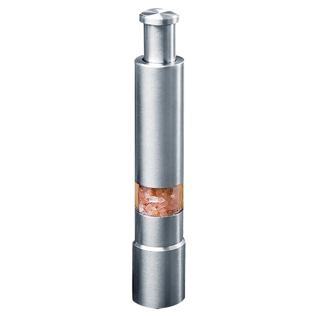 Stainless Steel Thumb Push  Pepper   Grinder Mill Muller Stick