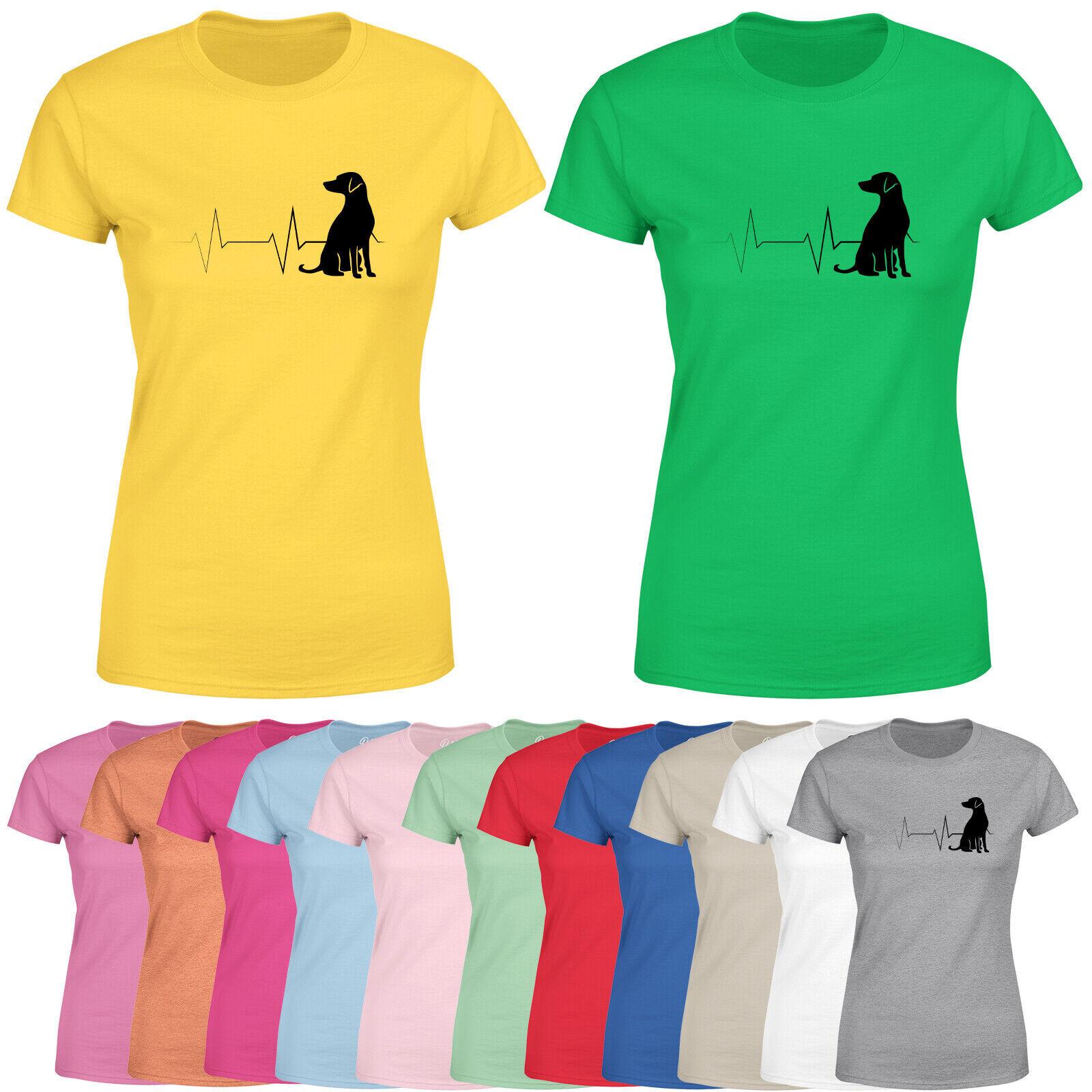 Dog Heartbeat Womens T Shirt Mens Womens Tees Top Dog Lover Dog Mom s Funny Tee Top L