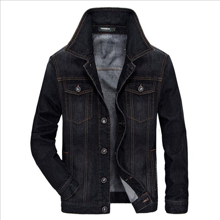 Autumn Denim Jacket Men's Casual Loose Men's Single Layer Denim Jacket Men's Jacket
