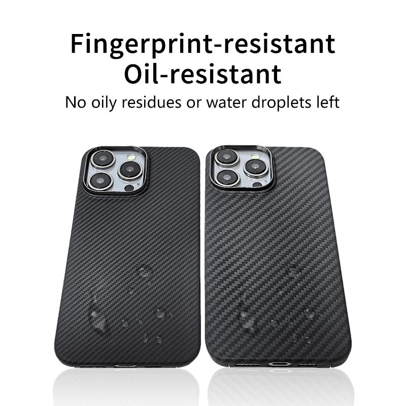 Carbon Fiber Shockproof Luxury Phone Case for 13Pro 13Pro Max Slim Lightweight Soft Cover Magnetic Ring Holder Custom