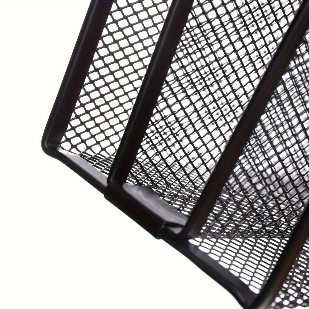 Metal Desk Office File Holder Multifunctional Mesh Desk Organizer  Business Card File