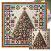 Vollstickerei Baumwollfaden 14CT Bedrucktes Weihnachtsbäumchen Kreuzstich-Set Kunst