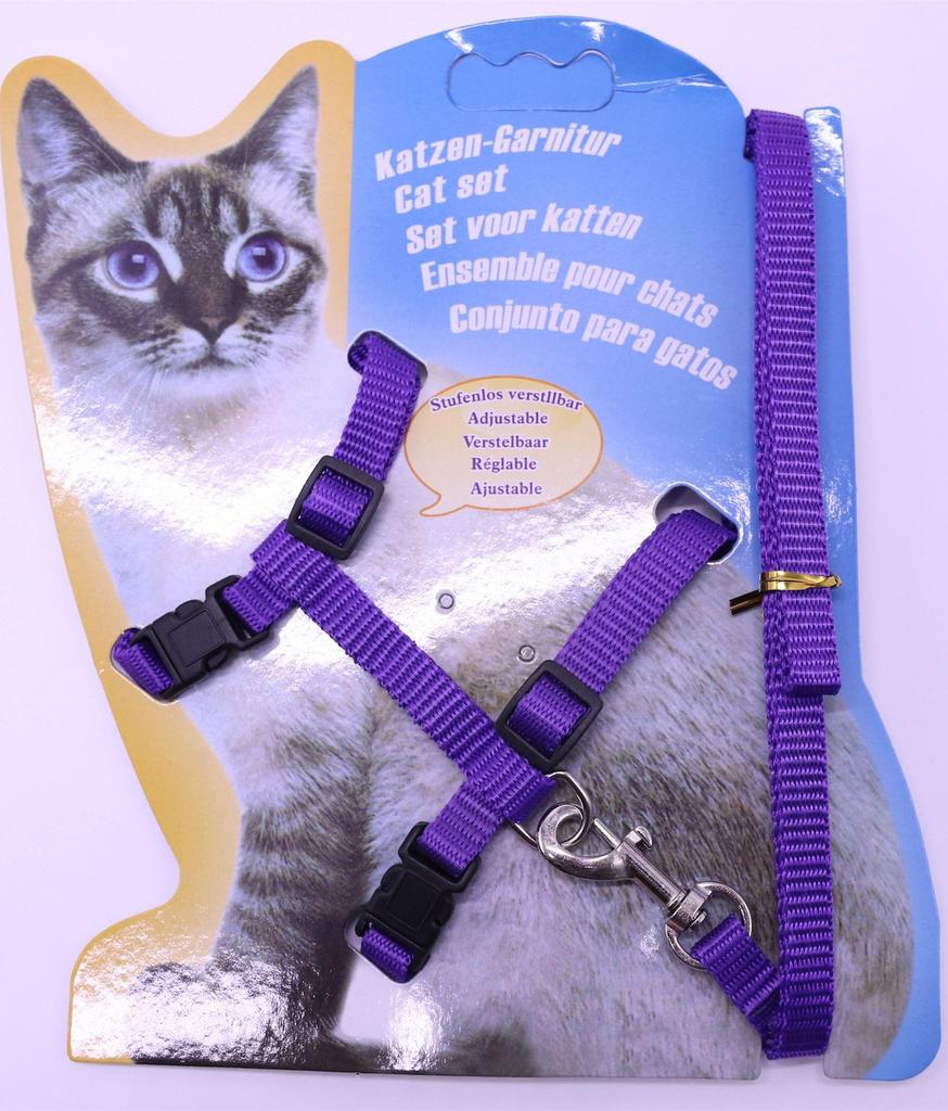 For Going Out Is Firm and Safe Paper Jam Chest and Back Pet Supplies New Cat Leash I Shaped Special Dog Leash