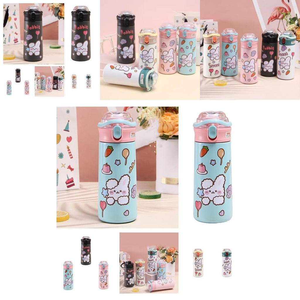 Insulated Cup With Cute Cartoon Design 304 Stainless Steel, Portable And Easy To Carry