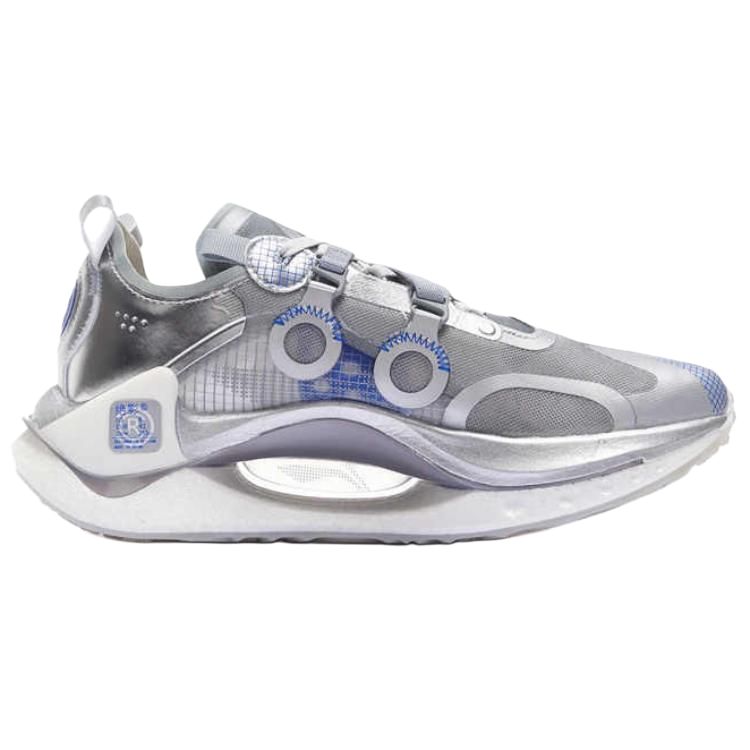 Li Ning Shadow CRC Fashion Trend Slip Resistant Abrasion Resistant Low top Casual Running Shoes Women's Silver AZGS084-2