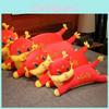 Dragon Year Plush Pillow With Soft Short Plush For Zodiac Celebration Gift