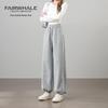 Mark Fairwhale Women's High-Waist Loose Casual Pants