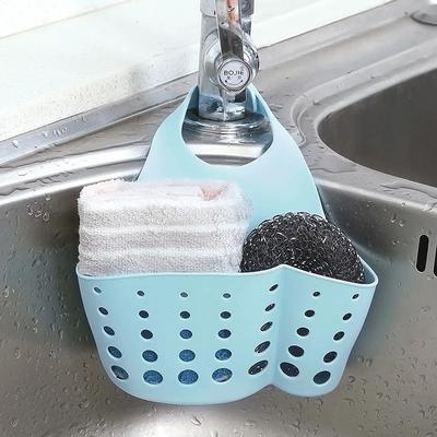 Home Storage Drain Basket Kitchen Sink Holder Adjustable Soap Sponge Shlf Drainer Organizer Gadget Bathroom Accessories