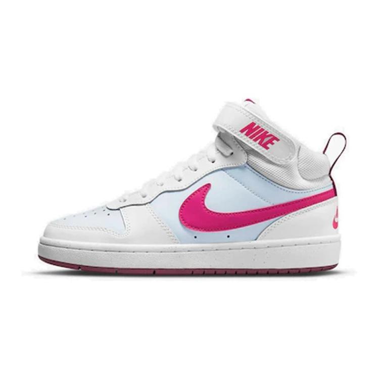 New Nike Court Borough Mid 2 'White Sangria Pink Prime' GS CD7782-006