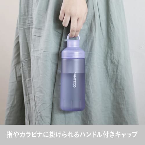 CB Japan Ocean Beverage Bottle, Direct Drinking, Rubberized Blue-Green, 710ml, Cold Water Only, Pastel SANTECO