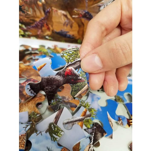 [Made In Japan] Beverly 80 Piece Jigsaw Puzzle Learn Jigsaw Puzzle Tyrannosaurus VS Velociraptor (26 X 38cm) 80-002