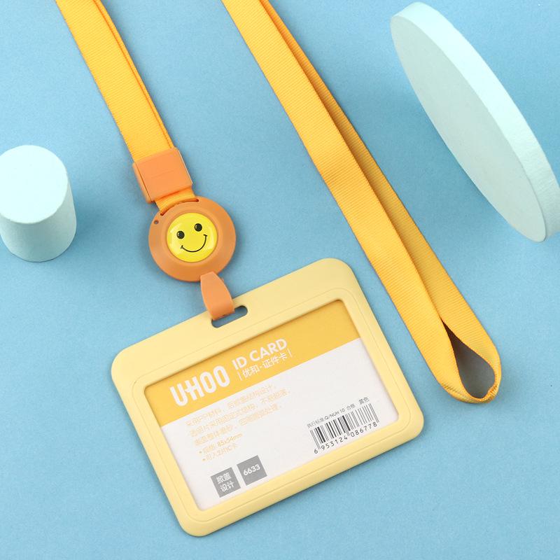 Adjustable ID Badge Lanyard for Employees, Students, Work, and School Cards - Customizable Holder
