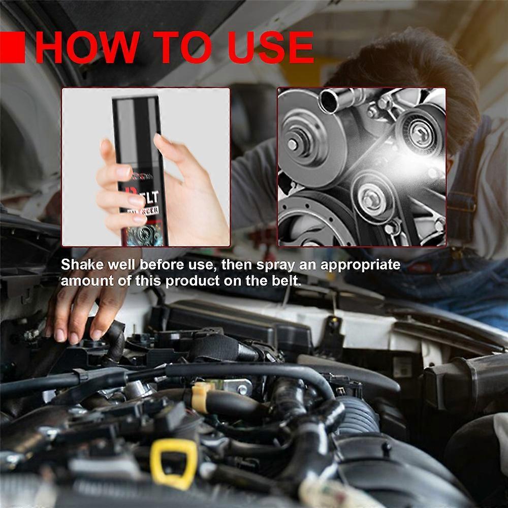 2pcs Conditioner for Car Engine Belt, Belt Dressing Spray Automotive Belt Noise Spray