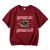 Another Oay Children Cartoon Print T-shirts Summer Girls Casual Fashion Kawaii Colorful Short Sleeve Tops Kids