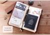 Echtes Leder Retro Reise-Notizbuch - Crazy Horse Finish, Hochwertiger Business-Planer mit eingraviertem Logo