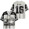 Japanischer Stil Trendig Harajuku 3D-Druck V-Ausschnitt Jersey Erwachsene Mode Lässig Y2k Atmungsaktiv Schnelltrocknend T-Shirt Unisex Oberteile Tee