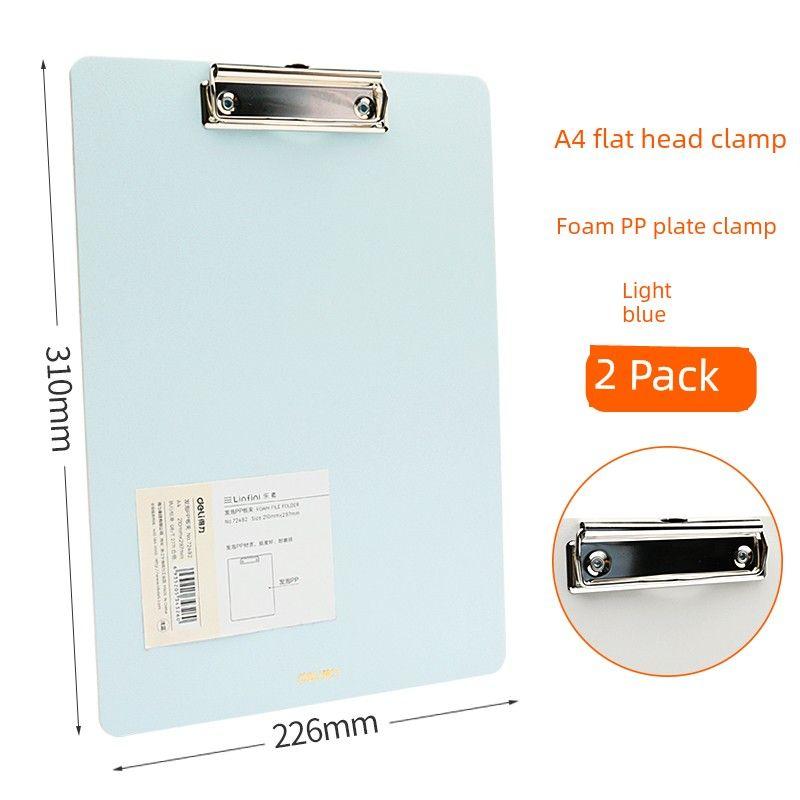 Writing Pad Test Papers for Students Writing Pad Clip Roll Flat Book Clip Paper Material File Ordering Office Supplies Menu Hard Board Pad Exam