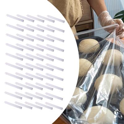50x Flat Poly Bags Clear Commercial Food Storage for Artwork Pans