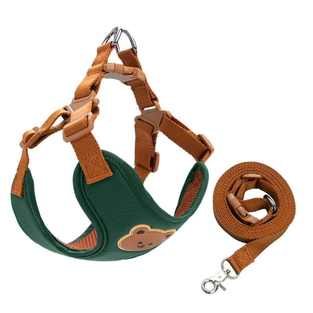 Lightweight Leash Set Adjustable Vest Harness Pet Accessories Pet Dog Harness  Small Medium Dog