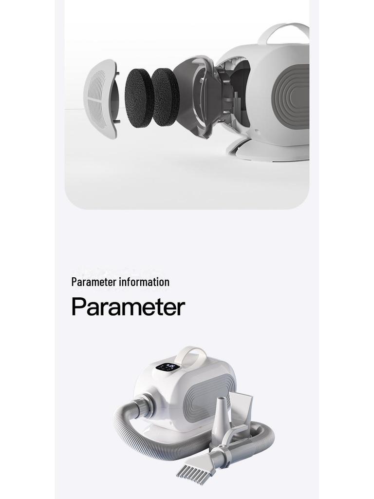 Quiet High-Power Pet Hair Dryer for Quick Drying Cats & Dogs