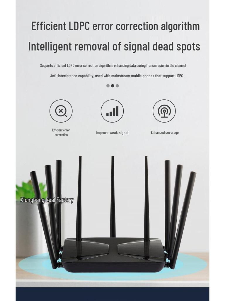 High-Speed 5G Dual-Band Gigabit WiFi Router for Homes & Apartments