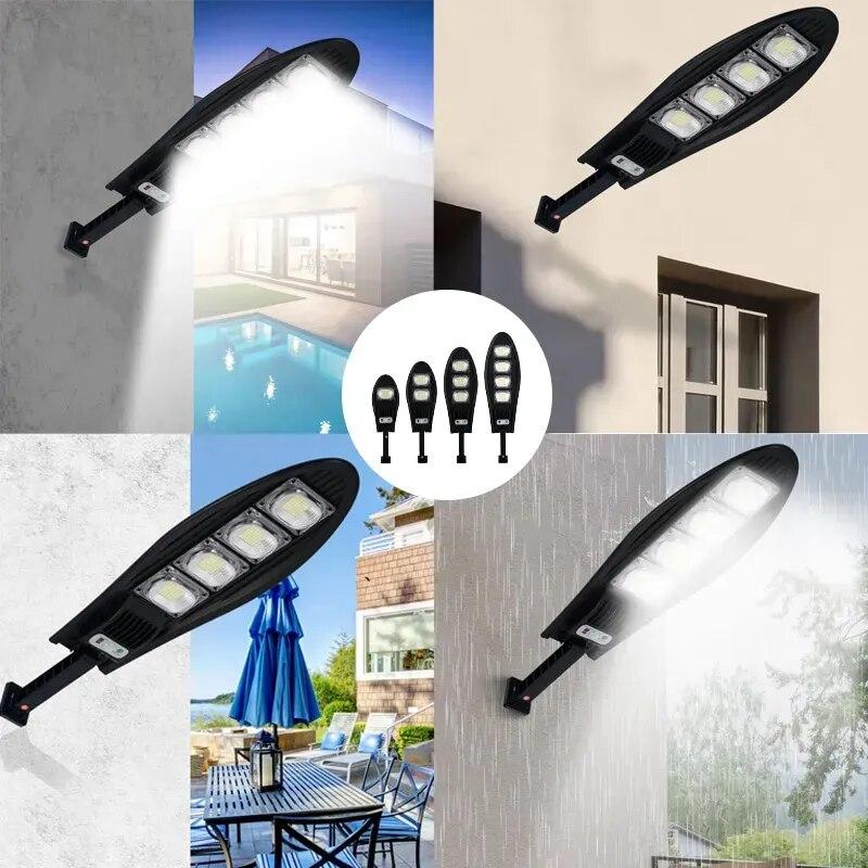 LED Solar Lights 3 Modes Outdoor Garden Street Light With Motion Sensor Waterproof Wall Light for Garage